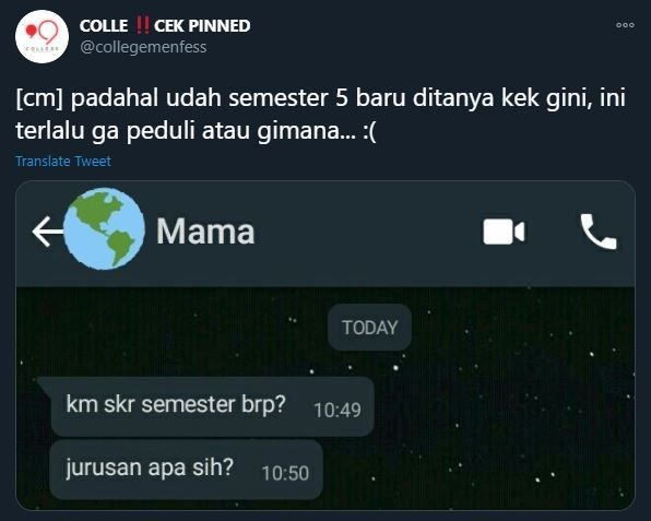 Kuliah Susah-Susah Tapi Dilupain Ortu, Sedih Tau